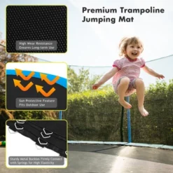 Costway Replacement Trampoline Mat Jumping Mat Fits 8/10/12/14/15/16ft Frame W/ V-Hooks -Kiddie Kingdom Store GUEST 8a30c0d6 8fae 4e3b b34c feae1997cd98