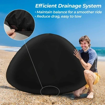 Costway Towable Tube For Boating 1 Or 2 Person Inflatable Boat Tube For Youth & Adult Red 11 Costway Towable Tube For Boating 1 Or 2 Person Inflatable Boat Tube For Youth & Adult Red - Image 9