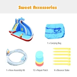 Costway Inflatable Water Slide Animal Shaped Bounce House Castle Splash Water Pool Without Blower -Kiddie Kingdom Store GUEST 8a78a0fe 9ec4 4cfa 8b2b ecc61e35402d