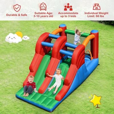 Costway Inflatable Bounce House 3-in-1 Dual Slides Jumping Castle Bouncer Without Blower 5 Costway Inflatable Bounce House 3-in-1 Dual Slides Jumping Castle Bouncer Without Blower - Image 3