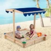 Costway Kids Wooden Sandbox With Height Adjustable & Rotatable Canopy Outdoor Playset 1 Costway Kids Wooden Sandbox With Height Adjustable & Rotatable Canopy Outdoor Playset -Kiddie Kingdom Store GUEST 8b0d8750 aeaa 4290 8b35 16078f9b8059