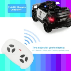 Costway Kids 12V Electric Ride On Car Police Car With Remote Control BlackWhite 17 Costway Kids 12V Electric Ride On Car Police Car With Remote Control BlackWhite -Kiddie Kingdom Store GUEST 8b446e58 b0bc 4c85 9ed6 f20799110c42