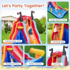 Costway Inflatable Water Slide Park Pirate Theme Bouncer Playhouse Castle With 735W Blower 15 Costway Inflatable Water Slide Park Pirate Theme Bouncer Playhouse Castle With 735W Blower -Kiddie Kingdom Store GUEST 8bfe5fb3 73dd 4a4f 84a3 f19fd0624cef