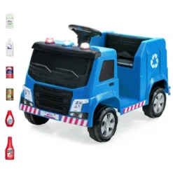 Costway 12V Recycling Garbage Truck Electric Ride On Toy Remote W/Recycling Accessories -Kiddie Kingdom Store GUEST 8c5f44f2 525b 4fb7 9350 af1bd6d8cd64