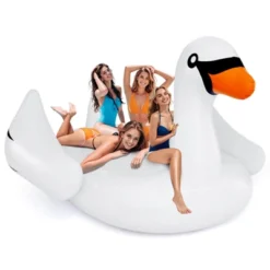Costway Inflatable Swan Island Giant 4-Person Swan Pool Float With Cups Holders White -Kiddie Kingdom Store GUEST 8c60998e f87b 4af1 9cee 12b5fab9bee6