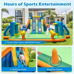 Costway Inflatable Water Slide With 2 Long Slides Pool Climbing Walls Blower Excluded/with 950 W Blower -Kiddie Kingdom Store GUEST 8e5590c6 94e2 4693 ab97 1768d08ab7fd