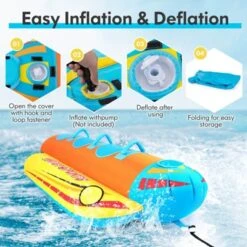 Costway 3-Person Inflatable Banana Boat With Boating & Water Sports 3 EVA-padded Seats -Kiddie Kingdom Store GUEST 8f3d3ac2 4a3f 41a2 b91a 5a4b7a8c7d12