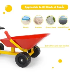 8''Heavy Duty Kids Ride-on Sand Dumper Front Tipping W 4 Wheels Sand Toy Gift -Kiddie Kingdom Store GUEST 8f829e1f 1ae6 41cc af9f b014e9666486