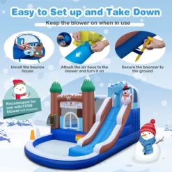 Costway 6-in-1 Winter Theme Snowman Inflatable Castle Kids Bounce House Without Blower -Kiddie Kingdom Store GUEST 8f9474ea 4839 43a2 9f79 ce3d1ac5d9c3