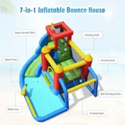 Costway Inflatable Bouncer Water Climb Slide Bounce House Splash Pool W/ Blower -Kiddie Kingdom Store GUEST 8fa544e0 b9e3 49ab a77b e308cfef4569