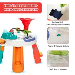 Costway Baby Toys Age 12+ Months Music Activity Table Toddler Learn Table W/ Light & Songs -Kiddie Kingdom Store GUEST 8fb4ec97 2be8 469b 8585 1efcaacd8907