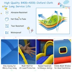 Costway Inflatable Castle Kids Bounce House W/ Slide Jumping & Playhouse Blower Excluded -Kiddie Kingdom Store GUEST 8fbab12c 69a7 47d4 b4c6 a3c8a7dfb3b1