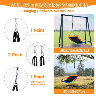 Costway 700lb Giant 60'' Platform Tree Swing For Kids And Adults 8 Costway 700lb Giant 60'' Platform Tree Swing For Kids And Adults - Image 6