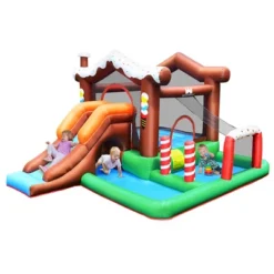 Costway Inflatable Bouncer Snow House Jump ClimbingSlide Ball Pit W/ Tunnel & Blower -Kiddie Kingdom Store GUEST 9056f25e 8d3b 4745 b1c7 cd231f53be9b