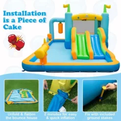 Costway Inflatable Water Slide Giant Kids Bounce House Park Splash Pool Without Blower -Kiddie Kingdom Store GUEST 90964ae3 907e 4635 a4f3 2179f04efe33