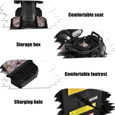 Costway 6V Kids ATV Quad Electric Ride On Car Toy Toddler With LED Light MP3 10 Costway 6V Kids ATV Quad Electric Ride On Car Toy Toddler With LED Light MP3 - Image 8