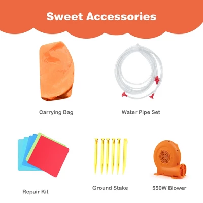 Costway Inflatable Water Slide Bounce House Bouncer Kids Jumper Climbing With 550W Blower 8 Costway Inflatable Water Slide Bounce House Bouncer Kids Jumper Climbing With 550W Blower - Image 6