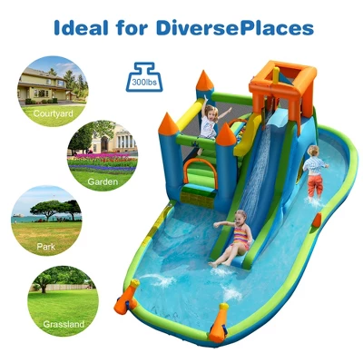 Bountech Inflatable Water Slide Kids Bounce House Splash Pool Without Blower 7 Bountech Inflatable Water Slide Kids Bounce House Splash Pool Without Blower - Image 5