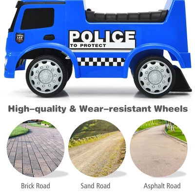 Costway Kids Ride On Push Police Car Licensed Mercedes Benz Push And Ride Racer 10 Costway Kids Ride On Push Police Car Licensed Mercedes Benz Push And Ride Racer - Image 8