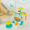 Costway 3-Piece Electric Kids Drum Set Musical Toy Gift W/Microphone Stool Pedal -Kiddie Kingdom Store GUEST 93220771 a687 4155 b5d0 b03fc5eb120b