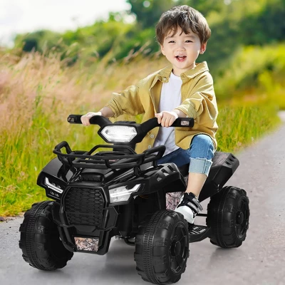 Costway 6V Kids ATV Quad Electric Ride On Car Toy Toddler With LED Light MP3 3 Costway 6V Kids ATV Quad Electric Ride On Car Toy Toddler With LED Light MP3