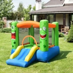 Costway Kids Playing Inflatable Bounce House Jumping Castle Game Fun Slider 480W Blower -Kiddie Kingdom Store GUEST 936e1425 78db 400d 9036 59ecff8d0fa9 1