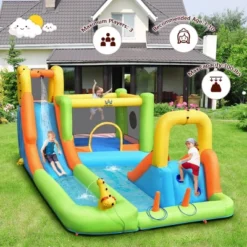 Costway Inflatable Water Slide Park Bounce House Climbing Wall 17 Costway Inflatable Water Slide Park Bounce House Climbing Wall -Kiddie Kingdom Store GUEST 94cd8441 d1ff 449f 961f a0302eb5e2d1