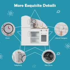 Costway Kids Kitchen Playset Pretend Play Cooking Set W/Vivid Faucet & Telephone 19 Costway Kids Kitchen Playset Pretend Play Cooking Set W/Vivid Faucet & Telephone -Kiddie Kingdom Store GUEST 94dc8adb 49ec 48f0 8da5 089b4c7c33a7