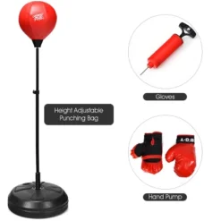 Costway Boxing Punching Bag W/Height Adjustable Stand Boxing Gloves -Kiddie Kingdom Store GUEST 9544c7c3 6ce9 4c92 9d45 bb1a3f08d90f