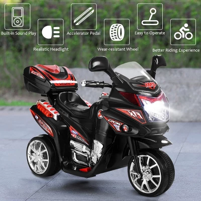 Costway 3 Wheel Kids Ride On Motorcycle 6V Battery Powered Electric Toy Power Bicycle 4 Costway 3 Wheel Kids Ride On Motorcycle 6V Battery Powered Electric Toy Power Bicycle - Image 2