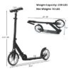 Costway Folding Kick Scooter Lightweight Sports Scooter For Teens Adult Wish Strap 8'' Wheel -Kiddie Kingdom Store GUEST 95e52467 201d 4f95 a001 a0ff3a81cfc1