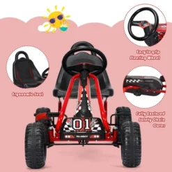 Costway Kids Pedal Go Kart 4 Wheel Ride On Toys W/ Adjustable Seat & Handbrake 22 Costway Kids Pedal Go Kart 4 Wheel Ride On Toys W/ Adjustable Seat & Handbrake -Kiddie Kingdom Store GUEST 95e9f064 fc1e 456c 8187 85dc8dc4360c