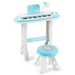 Costway 37-Key Kids Piano Keyboard Playset Electronic Organ Light BluePink 22 Costway 37-Key Kids Piano Keyboard Playset Electronic Organ Light BluePink -Kiddie Kingdom Store GUEST 97a06a8c 0355 49c9 8457 b684ef721486