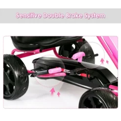 Go Kart Pedal Car Kids Ride On Toys Pedal Powered 4 Wheel Adjustable Seat Pink/Black 18 Go Kart Pedal Car Kids Ride On Toys Pedal Powered 4 Wheel Adjustable Seat Pink/Black -Kiddie Kingdom Store GUEST 97a20291 072c 4d3c 886a 9f5a858b02b9