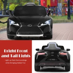 Costway 12V Kids Ride On Car Lexus LC500 Licensed Remote Control Electric Vehicle Black 14 Costway 12V Kids Ride On Car Lexus LC500 Licensed Remote Control Electric Vehicle Black -Kiddie Kingdom Store GUEST 98ebe707 84fe 4481 8c25 27e3058d8128