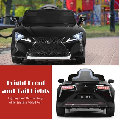 Costway 12V Kids Ride On Car Lexus LC500 Licensed Remote Control Electric Vehicle Black 7 Costway 12V Kids Ride On Car Lexus LC500 Licensed Remote Control Electric Vehicle Black - Image 5