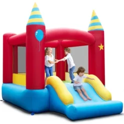 Costway Inflatable Bounce Castle Kids Jumping Bouncer Indoor Outdoor With 480W Blower -Kiddie Kingdom Store GUEST 994d6dce 47a1 42c5 b5e6 a1391817f140