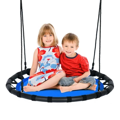 Costway 40'' Flying Saucer Round Tree Swing Kids Play Set W/ Adjustable Ropes Outdoor 13 Costway 40'' Flying Saucer Round Tree Swing Kids Play Set W/ Adjustable Ropes Outdoor - Image 11