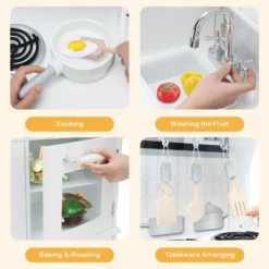 Costway Play Kitchen Pretend Play Cookware Set Toys For Kids W/ Water Dispenser -Kiddie Kingdom Store GUEST 99d0de49 d502 4891 af5b 273c2e4bf95a