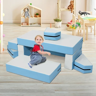 Costway 4-in-1 Crawl Climb Foam Shapes Playset Softzone Toy Kids Toddler Preschoolers 4 Costway 4-in-1 Crawl Climb Foam Shapes Playset Softzone Toy Kids Toddler Preschoolers - Image 2