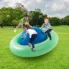 Costway 7.5 FT Inflatable Dome Rocker Bouncer With 6 Handles Fun Outdoor Game For Kids Green/Pink -Kiddie Kingdom Store GUEST 9a466e2c 4415 4294 a295 08ffa115b691