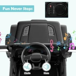 Costway 12V Kids Ride On Truck Car Battery Powered Electric Vehicle With Remote Control White/Purple/Red/Blue/Black/Pink -Kiddie Kingdom Store GUEST 9a8dd41c 8697 43ff adca aa3337a7f2fd