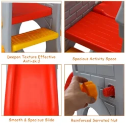 Children Climber Slide Set W/ Basketball Hoop And Telescope Toy Indoor & Outdoor -Kiddie Kingdom Store GUEST 9b52ef65 5f4e 43e7 bc27 673c7e3ff8f8