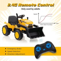 Costway 12V Kids Ride On Excavator Digger Electric Bulldozer Tractor RC With Light & Music -Kiddie Kingdom Store GUEST 9b784b99 5be8 4733 bda9 fc226d641800