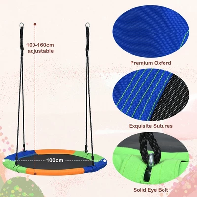 Costway 40'' Flying Saucer Tree Swing Indoor Outdoor Play Set Kids Gift 6 Costway 40'' Flying Saucer Tree Swing Indoor Outdoor Play Set Kids Gift - Image 4