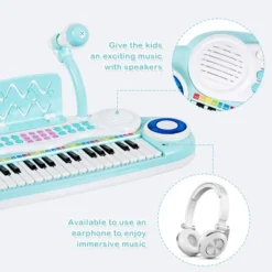 Costway Z-Shaped Kids Toy Keyboard Piano 37-Key Electronic Organ Light W/Microphone -Kiddie Kingdom Store GUEST 9bf34ed7 d8a1 45fd 834f f9b20b694dae