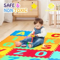 Babyjoy Kids Foam Interlocking Puzzle Play Mat W/Alphabet & Numbers 72-Piece Set 16 Babyjoy Kids Foam Interlocking Puzzle Play Mat W/Alphabet & Numbers 72-Piece Set -Kiddie Kingdom Store GUEST 9bf87145 d58e 4ef6 b5ac c2401927decc