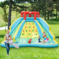 Costway Inflatable Mighty Water Slide Park Bounce Splash Pool Patio -Kiddie Kingdom Store GUEST 9c485ca4 201e 4597 bb9c b2e4a330537c