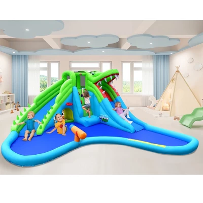 Costway Inflatable Style Water Slide Upgraded Kids Bounce Castle W/780W Blower 4 Costway Inflatable Style Water Slide Upgraded Kids Bounce Castle W/780W Blower - Image 2