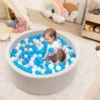 Costway 35.5" X 12" Soft Round Ball Pool For Toddlers & Baby With 200 Ocean Balls -Kiddie Kingdom Store GUEST 9dbd6790 3363 4c28 8ead ac3997f94487